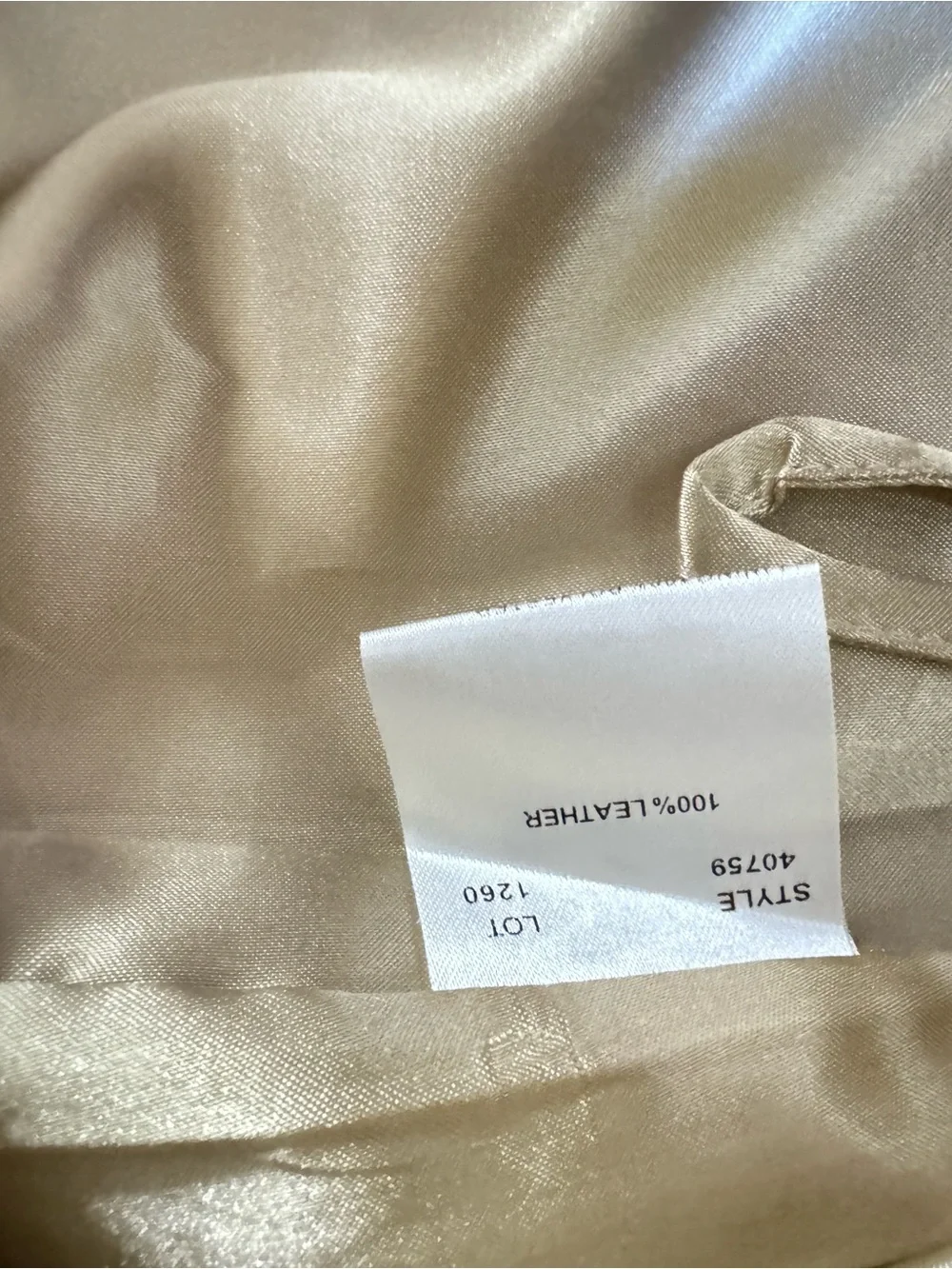Margaret Godfrey Genuine Leather Metallic Gold A-Line Midi Skirt Glam Statement